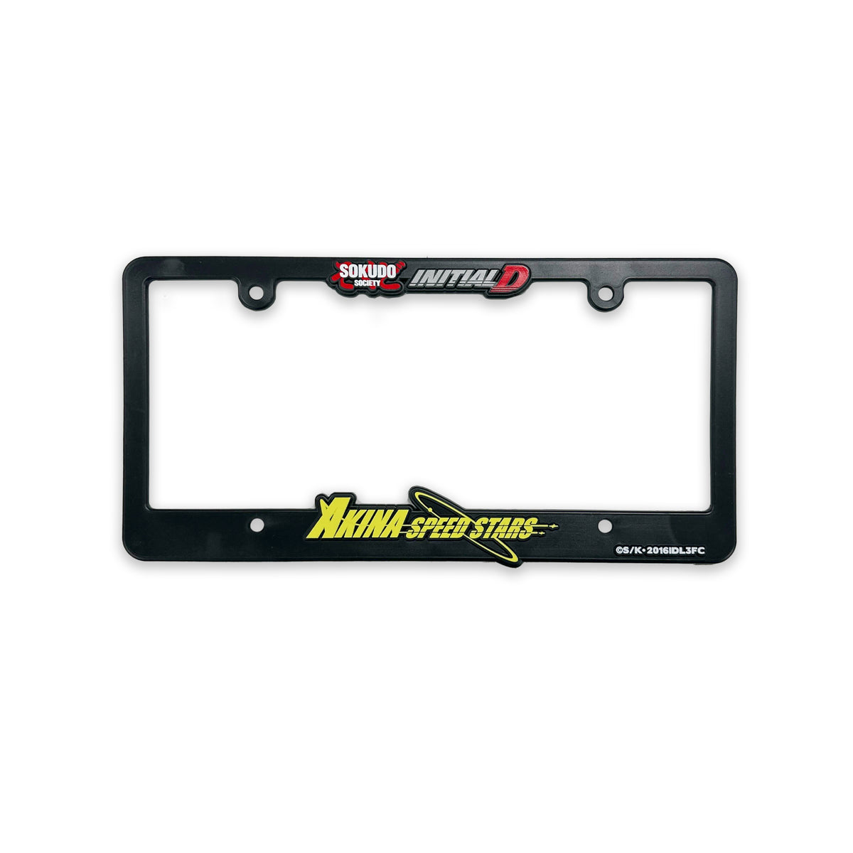 Initial D x Sokudo Society Akina Speed Stars License Plate Frame