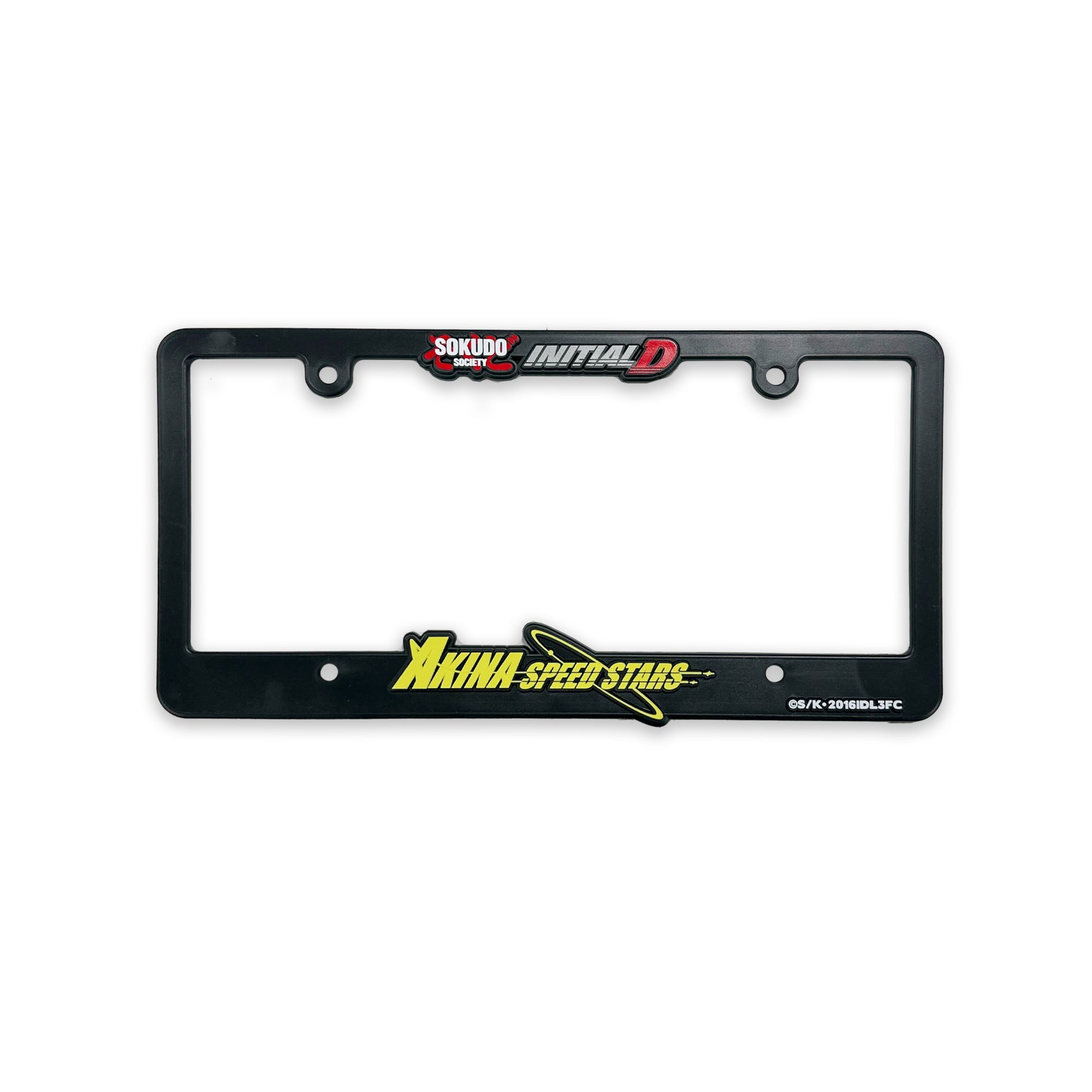 Initial D x Sokudo Society Akina Speed Stars License Plate Frame