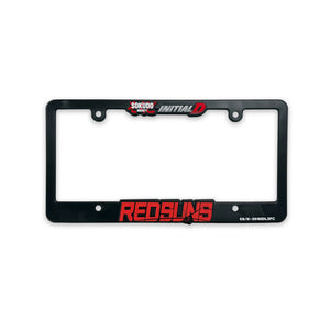 Inidial D x Sokudo Society Red Suns Plate Frame